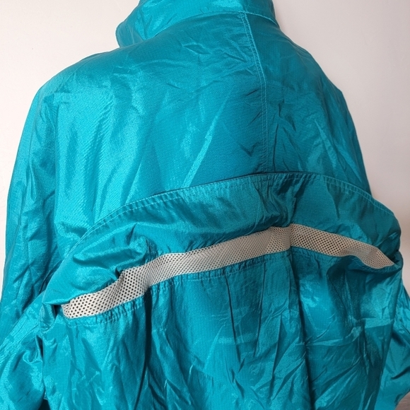Vintage OBERMEYER Teal Jacket Size 3X Skiwear Vented Full Zip Oversize Parachute - Picture 13 of 16
